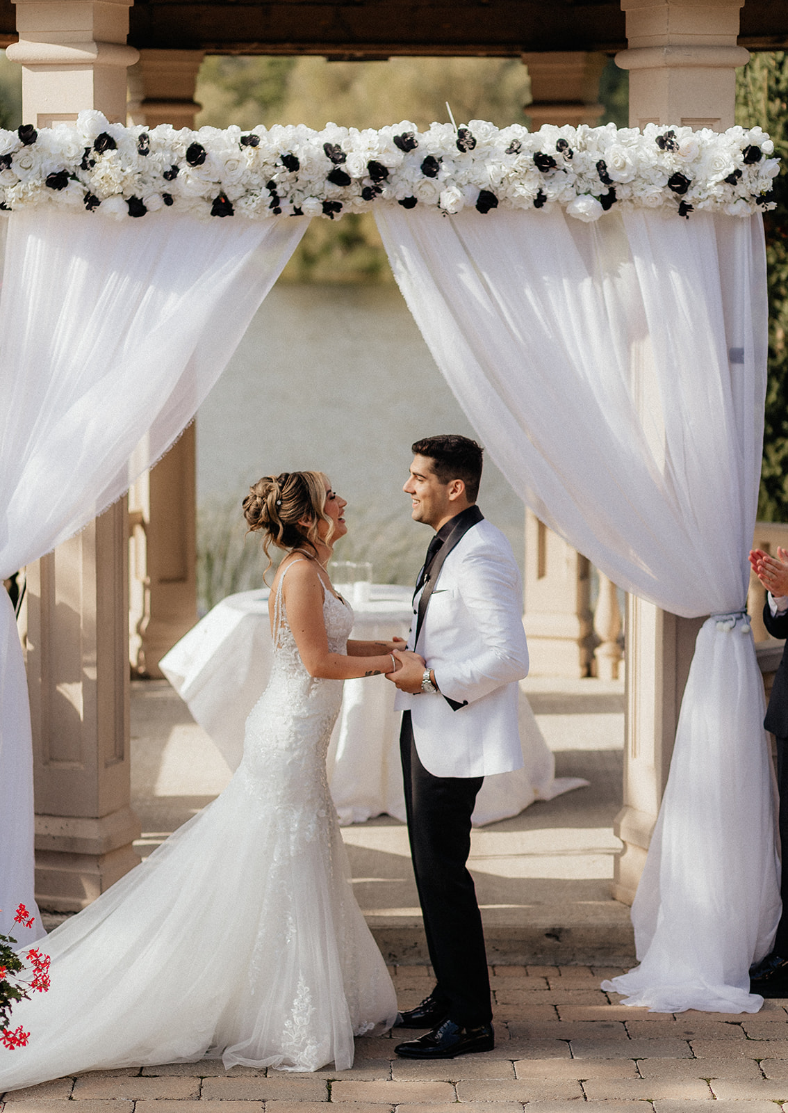 Bride and groom portrait